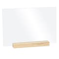 Miniatyrbild 1 av 5: 5 genomskinliga plexiglasplattor 10 x 15 cm + baser