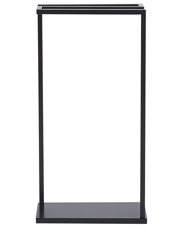 Håndklestativ Svart Matt Pulverlakkert Frittstående Moderne Design Baderomstilbehør