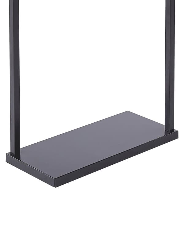 Håndklestativ Svart Matt Pulverlakkert Frittstående Moderne Design Baderomstilbehør