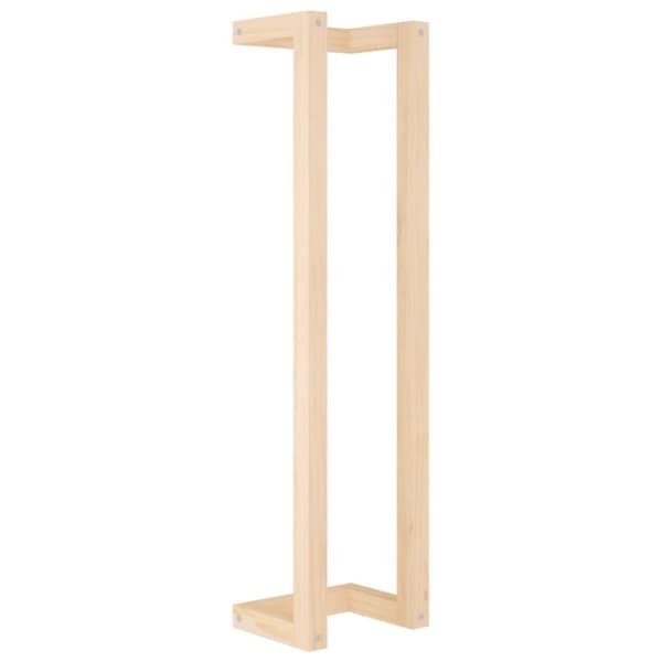 vidaXL håndklædeholder 23x18x90 cm massivt fyrretræ