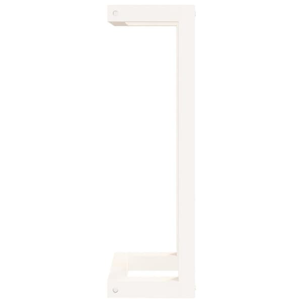 vidaXL håndklædeholder 23x18x60 cm massivt fyrretræ hvid