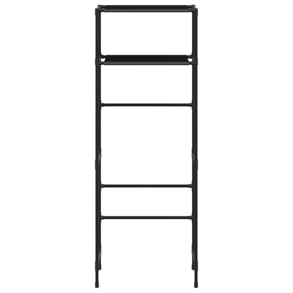 vidaXL 2-tasoinen Hyllykkö WC-pytyn ylle musta 53,5x28x143 cm rauta