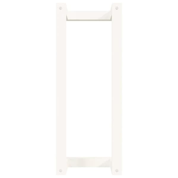 vidaXL Handduksställ Vit 23x18x60 cm massiv furu