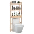 Miniatyrbilde 4 av 11: vidaXL Baderomshylle 63x26x171 cm heltre furu