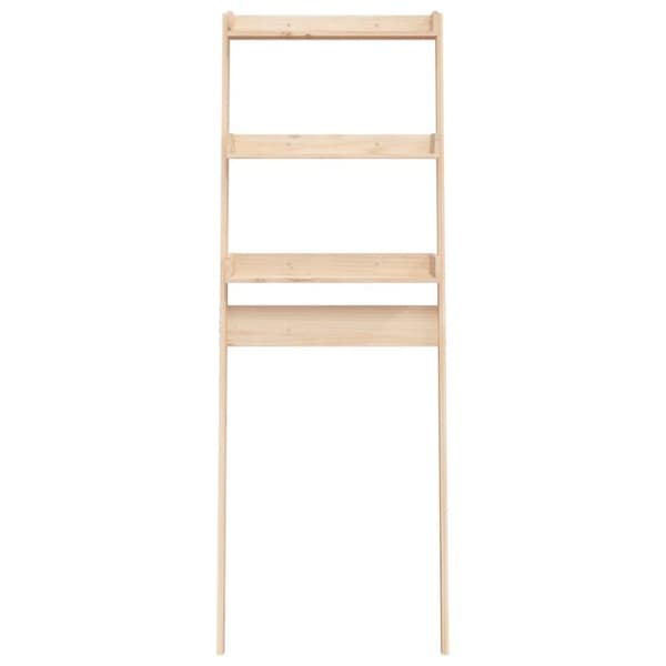 vidaXL Baderomshylle 63,5x32x179 cm heltre furu