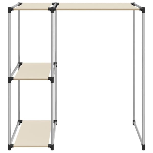 vidaXL Hylla för tvättmaskin gräddvit 87x55x90,5 cm järn