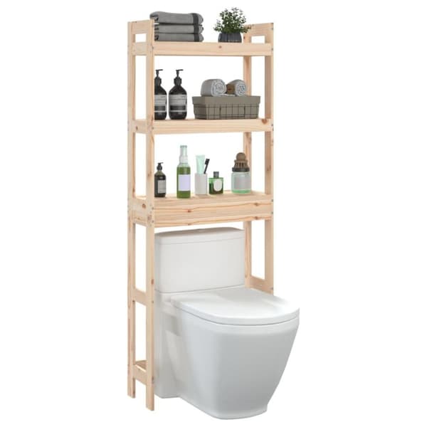 vidaXL WC-teline 63x26x171 cm täysi mänty