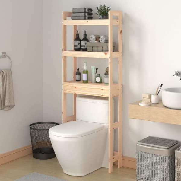 vidaXL WC-teline 63x26x171 cm täysi mänty