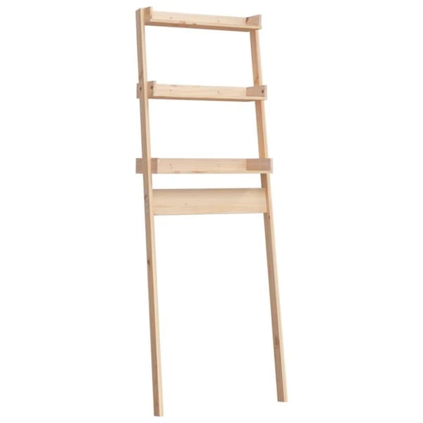 vidaXL toiletstativ 63,5x32x179 cm massivt fyrretræ