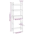 Miniatyrbillede 9 af 11: vidaXL toiletstativ 63x26x171 cm massivt fyrretræ hvid