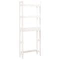Miniatyrbillede 2 af 11: vidaXL toiletstativ 63x26x171 cm massivt fyrretræ hvid