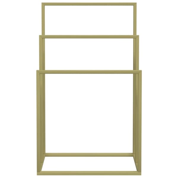 vidaXL Fristående handdukshängare guld 48x24x79 cm järn