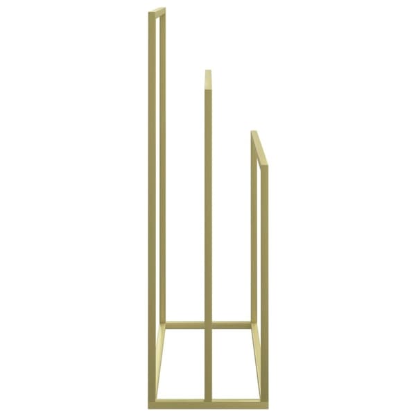vidaXL Fristående handdukshängare guld 48x24x79 cm järn