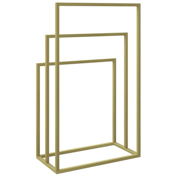 vidaXL Fristående handdukshängare guld 48x24x79 cm järn