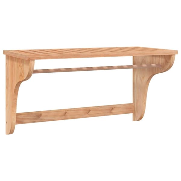 vidaXL Håndklestativ 60x30x35 cm heltre valnøtt