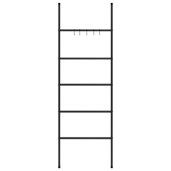 vidaXL håndklædestige 5 niveauer 58x175 cm jern sort