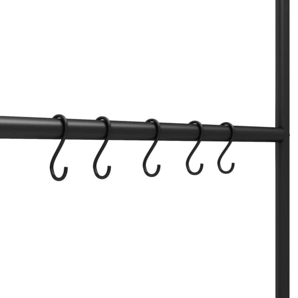 vidaXL håndklædestige 5 niveauer 58x175 cm jern sort