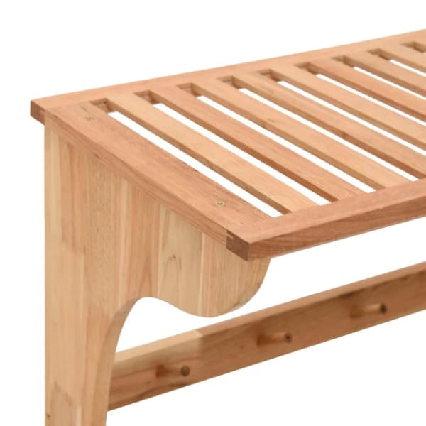 vidaXL håndklædeholder 60x30x35 cm massivt valnøddetræ