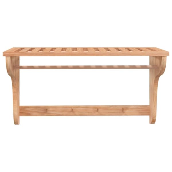 vidaXL håndklædeholder 60x30x35 cm massivt valnøddetræ