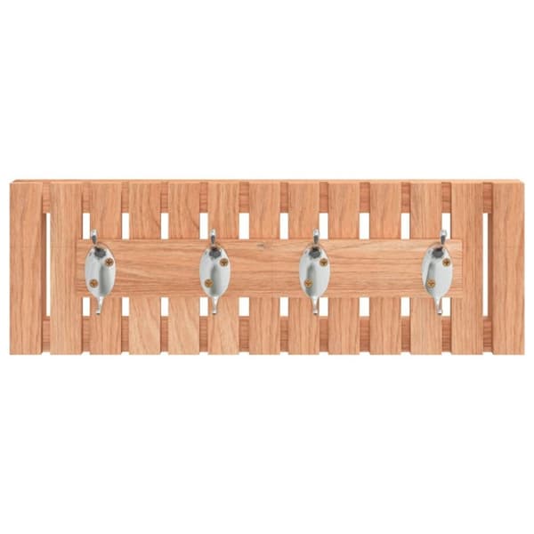 vidaXL knagerække 42x8,5x14 cm massivt valnøddetræ