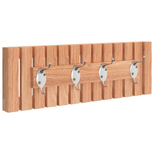 vidaXL knagerække 42x8,5x14 cm massivt valnøddetræ