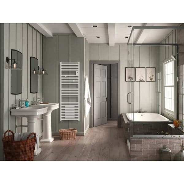 RIVA 4 elektrisk handduksradiator utan fläkt 500W vit - THERMOR - 471259