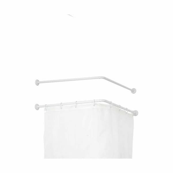 Gardinstång Berilo B0769L Vit Aluminium 80 cm För dusch (24 antal)