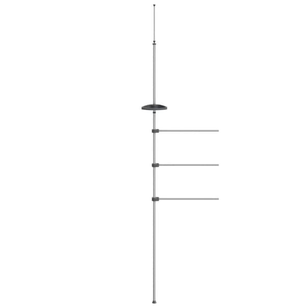 vidaXL Håndklestang 47x280 cm aluminium