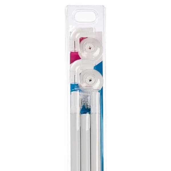 Duschhandtag Berilo B0769 Vit Aluminium 90 x 90 cm Duschdraperi (18 antal)
