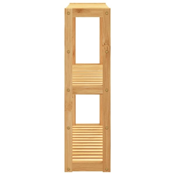 vidaXL væghylde til badeværelse 3 hylder 60x15x54 cm bambus