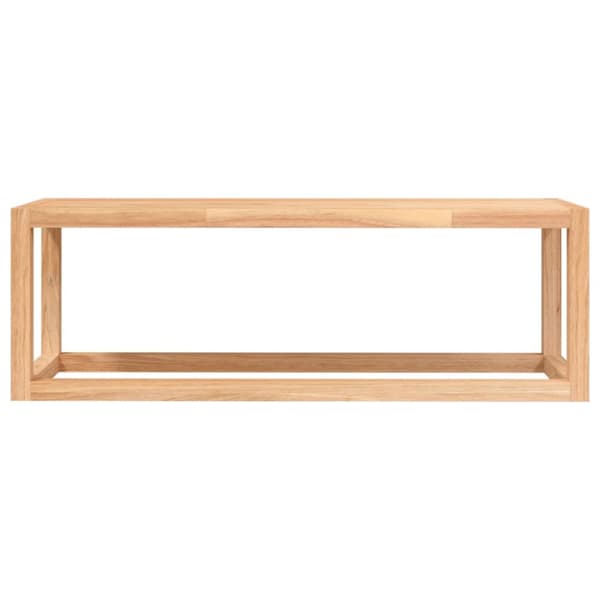 håndklædeholder 60x20x20 cm massivt valnøddetræ