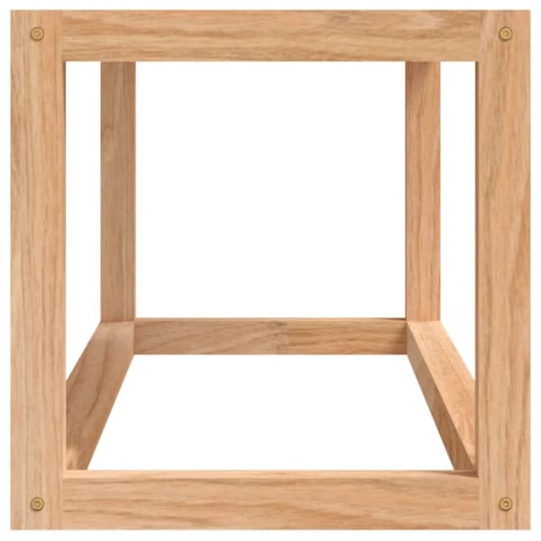 håndklædeholder 60x20x20 cm massivt valnøddetræ