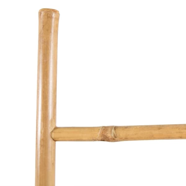 håndklædestige med 5 trin bambus 150 cm