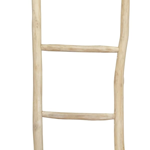 håndklædestige med 5 trin teak 45 x 150 cm naturfarvet