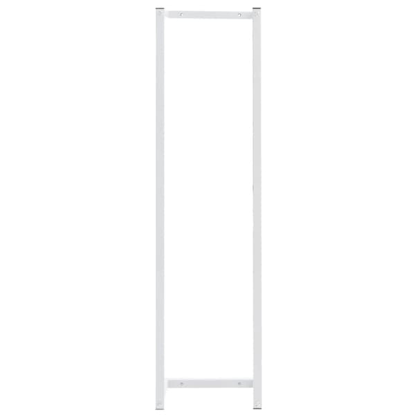 håndklædeholder 25x20x95 cm stål hvid