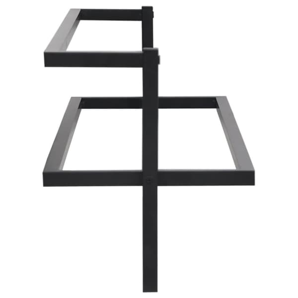 håndklædeholder 95x25x22 cm jern sort