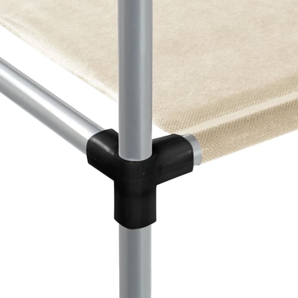 opbevaringsreol over vaskemaskine 87x55x90,5 cm jern creme