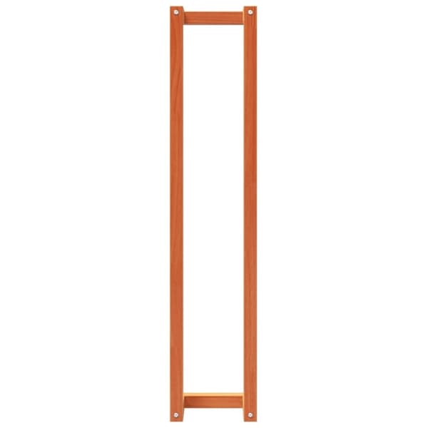 vidaXL håndklædeholder 23x18x110 cm massivt fyrretræ gyldenbrun