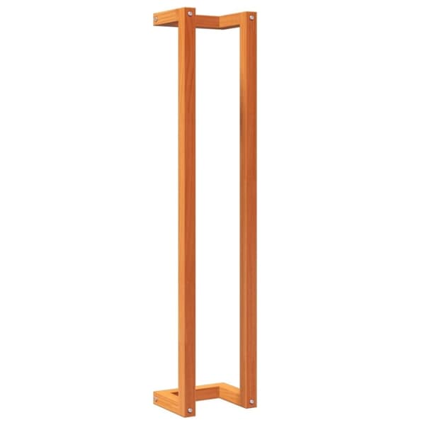vidaXL Handdukshängare vaxbrun 23x18x110 cm massiv furu