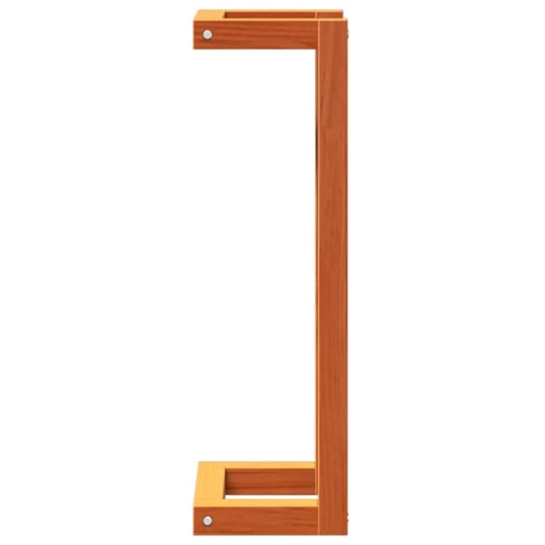 vidaXL håndklædeholder 23x18x60 cm massivt fyrretræ gyldenbrun