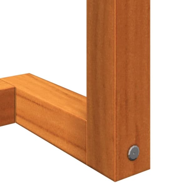 vidaXL håndklædeholder 23x18x60 cm massivt fyrretræ gyldenbrun