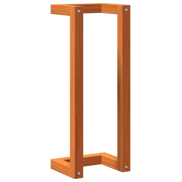 vidaXL håndklædeholder 23x18x60 cm massivt fyrretræ gyldenbrun