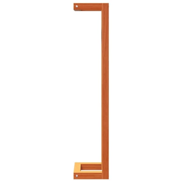 vidaXL håndklædeholder 23x18x90 cm massivt fyrretræ gyldenbrun