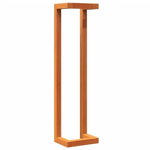 vidaXL håndklædeholder 23x18x90 cm massivt fyrretræ gyldenbrun