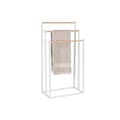 Miniatyrbild 4 av 4: Handdukshängare golvmodell Home ESPRIT Vit Naturell Metall Bambu 45 x 22 x 85 cm