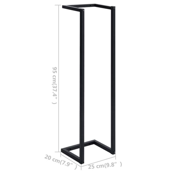 vidaXL håndklædeholder 25x20x95 cm jern -  Håndklædeholdere