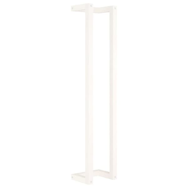 vidaXL håndklædeholder 23x18x110 cm massivt fyrretræ hvid -  Håndklædeholdere