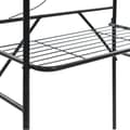 Miniatyrbillede 7 af 9: vidaXL badeværelsesstativ 60x33x174 cm sort -  Håndklædeholdere