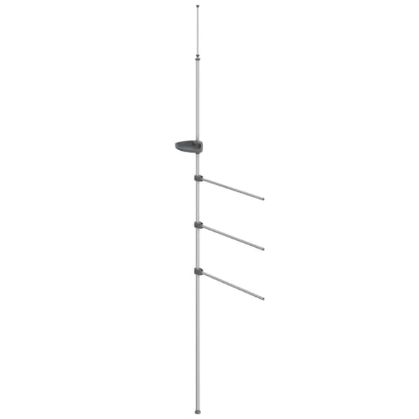 vidaXL håndklædestativ 47x280 cm aluminium - Håndklædeholdere