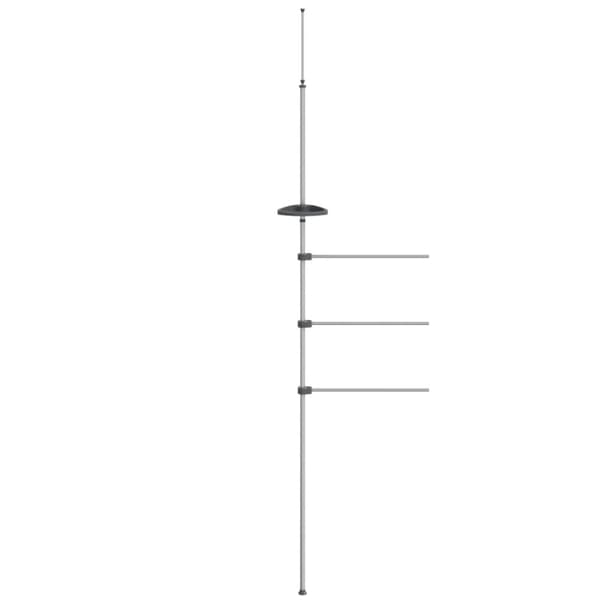 vidaXL håndklædestativ 47x280 cm aluminium - Håndklædeholdere